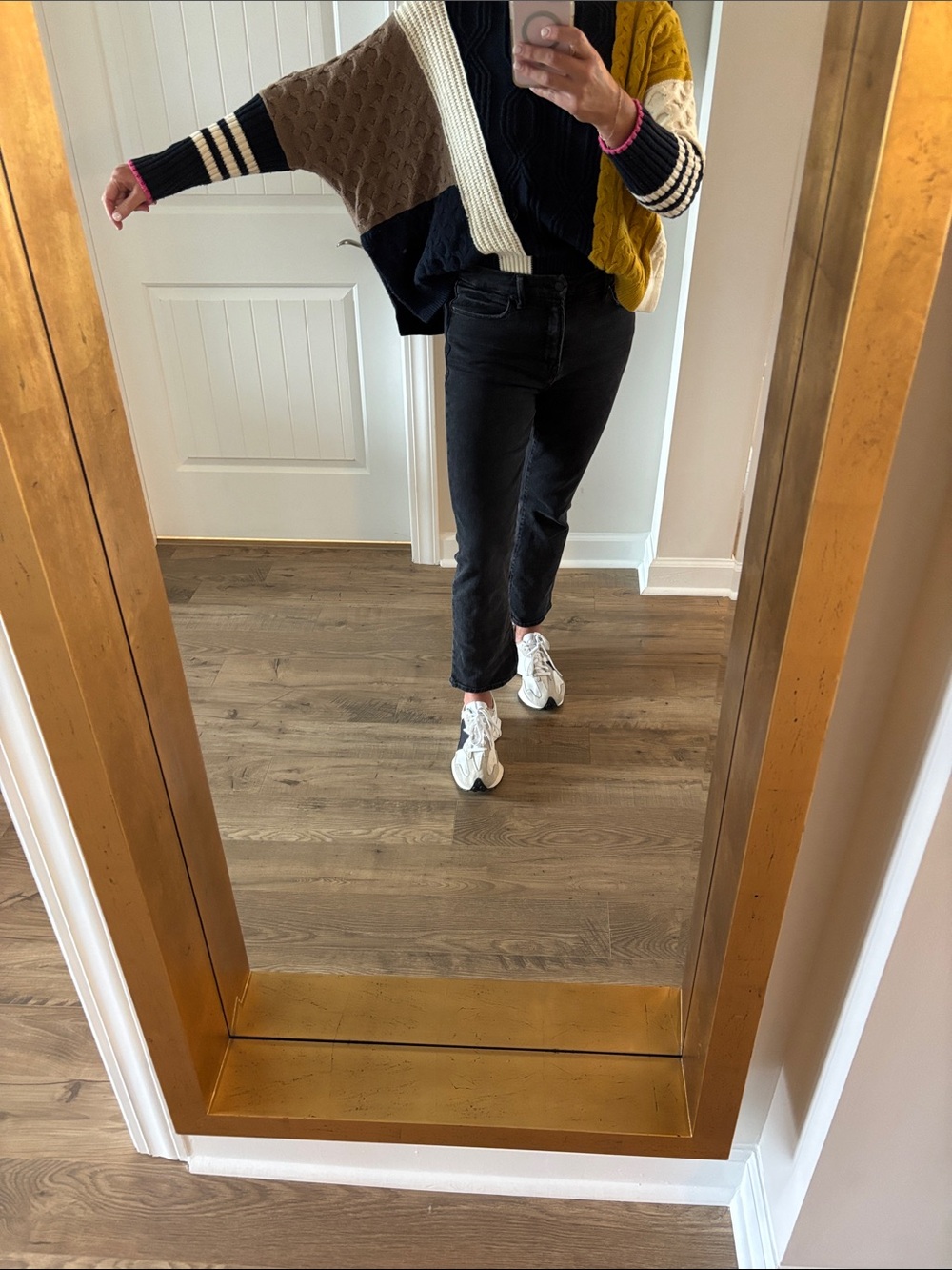 Good American Black Straight Leg Jeans